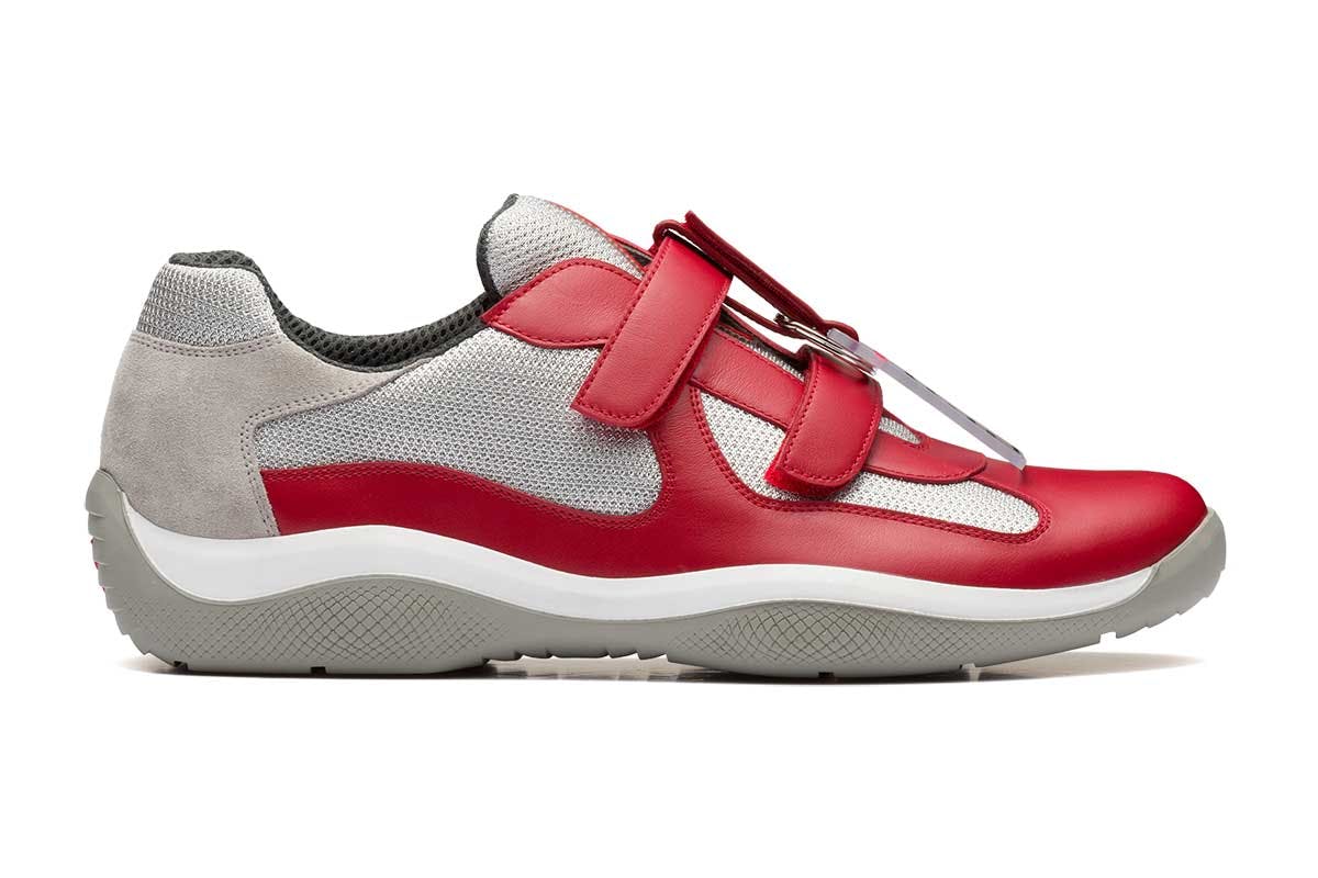 prada americas cup sneakers high top